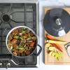 imageMARTHA STEWART Gatwick 7 QT Enamel Cast Iron Dutch Oven LavenderGrey