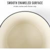 imageMARTHA STEWART Gatwick 7 QT Enamel Cast Iron Dutch Oven LavenderGrey