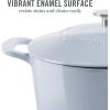 imageMARTHA STEWART Gatwick 7 QT Enamel Cast Iron Dutch Oven LavenderLavender