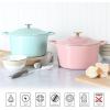 imageMARTHA STEWART Gatwick 7 QT Enamel Cast Iron Dutch Oven LavenderMartha Blue