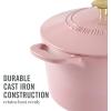 imageMARTHA STEWART Gatwick 7 QT Enamel Cast Iron Dutch Oven LavenderPink