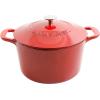 imageMARTHA STEWART Gatwick 7 QT Enamel Cast Iron Dutch Oven LavenderRed