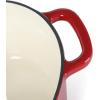 imageMARTHA STEWART Gatwick 7 QT Enamel Cast Iron Dutch Oven LavenderRed Heart Shaped