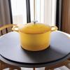 imageMARTHA STEWART Gatwick 7 QT Enamel Cast Iron Dutch Oven LavenderYellow