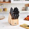 imageOster Lindbergh 14 Piece Stainless Steel Cutlery Set Black Block Teal HandlesTealBlackEvansville 22pc BlackWood