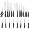 imageOster Lindbergh 14 Piece Stainless Steel Cutlery Set Black Block Teal HandlesTealBlackEvansville 22pc BlackWood