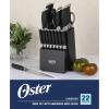 imageOster Lindbergh 14 Piece Stainless Steel Cutlery Set Black Block Teal HandlesTealBlackLindbergh 22pc Black