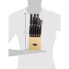 imageOster Lindbergh 14 Piece Stainless Steel Cutlery Set Black Block Teal HandlesTealBlackLindbergh TealGrey