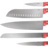 imageOster Scottsdale Stainless Steel Kitchen Knife Cutlery Block Set 14Piece Red