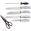 imageOster Wellisford HighCarbon Stainless Steel Cutlery Set 14Piece BlackSilverBrushed Satin