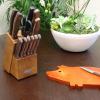 imageOster Wellisford HighCarbon Stainless Steel Cutlery Set 14Piece BlackSilverWalnut