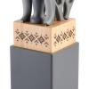 imageSpice by Tia Mowry Savory Saffron 14 Piece Cutlery Knife Block Set  GrayGray