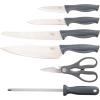 imageSpice by Tia Mowry Savory Saffron 14 Piece Cutlery Knife Block Set  GrayGray