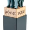 imageSpice by Tia Mowry Savory Saffron 14 Piece Cutlery Knife Block Set  GrayTeal