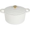 Matte Linen White w/ Gold Knob