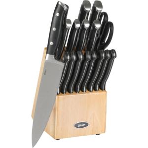 imageOster Lindbergh 14 Piece Stainless Steel Cutlery Set Black Block Teal HandlesTealBlackGinley Black