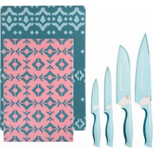 imageSpice by Tia Mowry Savory Saffron 10 Piece Cutting Board and Cutlery Set10Piece