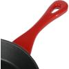imageCrock Pot 8 Inch European Enameled Cast Iron Skillet  Gradient Red