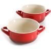 imageCrockPot 2Piece Ceramic Bakeware Set 2Piece RedRed Gradient