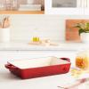 imageCrockPot 2Piece Ceramic Bakeware Set 2Piece RedScarlet Red