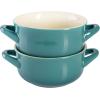 imageCrockPot 2Piece Ceramic Bakeware Set 2Piece RedTeal Gradient