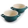 imageCrockPot 2Piece Ceramic Bakeware Set 2Piece RedTeal Gradient