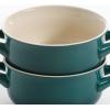 imageCrockPot 2Piece Ceramic Bakeware Set 2Piece RedTeal Gradient