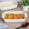imageCrockPot 2Piece Ceramic Bakeware Set 2Piece RedWhite