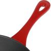 imageCrockPot 3 Qt Enamel Cast Iron Sauce Pan WLid  Teal OmbreGradient Red