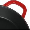 imageCrockPot 3 Qt Enamel Cast Iron Sauce Pan WLid  Teal OmbreGradient Red