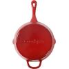 imageCrockPot 3 Qt Enamel Cast Iron Sauce Pan WLid  Teal OmbreGradient Red