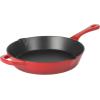 imageCrockPot 3 Qt Enamel Cast Iron Sauce Pan WLid  Teal OmbreGradient Red