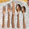 imageGibson Elite Flatware Set Service for 4 20pcs Rose Gold