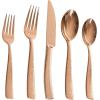 imageGibson Elite Flatware Set Service for 4 20pcs Rose Gold