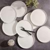 imageGibson Home Oslo 8Piece Porcelain Chip and Scratch Resistant Dinner Plate Set White
