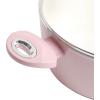 imageGibson Home Plaza Caf Forged Aluminum Healthy PFAFree Ceramic Pots and Pans Cookware Set 7Piece Set Lavender PinkLavender Rose