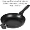 imageKenmore Pro Arbor Heights 7Layer Hard Anodized Induction Nonstick Platinum Forged Aluminum Cookware Set 10Piece BlackBlack Stackable
