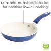 imageKenmore Pro Arbor Heights 7Layer Hard Anodized Induction Nonstick Platinum Forged Aluminum Cookware Set 10Piece BlackMetallic Blue