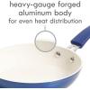 imageKenmore Pro Arbor Heights 7Layer Hard Anodized Induction Nonstick Platinum Forged Aluminum Cookware Set 10Piece BlackMetallic Blue