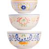 imageLaurie Gates by Gibson Hand Painted Tierra Mix and Match Dinnerware Set 3Piece Bowl Set 10quot 9quot 8quot Assorted