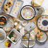 imageLaurie Gates by Gibson HandPainted Luxembourg Dinnerware Set 105 Pie Dish and 8 Square Bakeware Floral