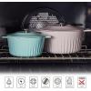 imageMartha Stewart Eastholm 3Quart Enameled Cast Iron Dutch Oven  Martha BlueGrey