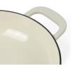 imageMartha Stewart Eastholm 3Quart Enameled Cast Iron Dutch Oven  Martha BlueLinen w Gold Knob Braiser