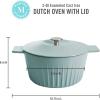 imageMartha Stewart Eastholm 3Quart Enameled Cast Iron Dutch Oven  Martha BlueMartha Blue