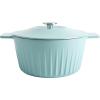 imageMartha Stewart Eastholm 3Quart Enameled Cast Iron Dutch Oven  Martha BlueMartha Blue