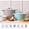imageMartha Stewart Eastholm 3Quart Enameled Cast Iron Dutch Oven  Martha BlueMartha Blue