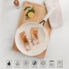 imageMartha Stewart Heathland Premium Nonstick PFA Free Ceramic Interior 10Piece Tapered Aluminum Cookware Set  Linen WhiteLinen White