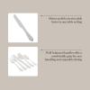 imageMartha Stewart Watercliffe 16 pc Flatware Set Stainless Steel wABS Handle  Warm GreyAlness Mirror Polish