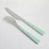 imageMartha Stewart Watercliffe 16 pc Flatware Set Stainless Steel wABS Handle  Warm GreyWatercliffe Martha Blue