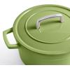 imageMartha by Martha Stewart 5 QT Enameled Cast Iron Dutch Oven wLid  CobblestoneBay Leaf